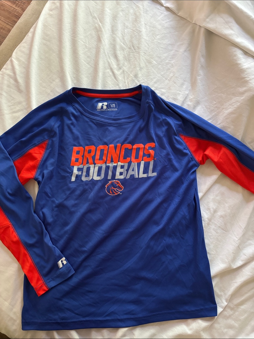 Russell Athletic Boise State Broncos Football Long Sleeve Shirt